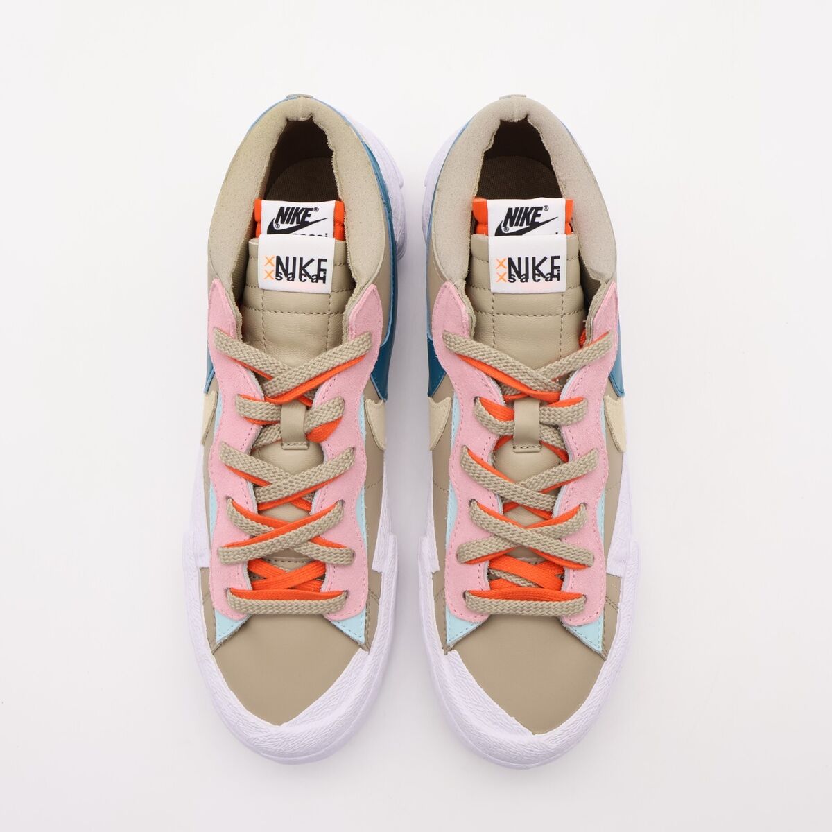DM7901-200 KAWS sacai Nike Blazer Low Reed Brown Beige Ivory DM7901-200 KAWS sacai Nike Blazer Low Reed Brown Beige Ivory