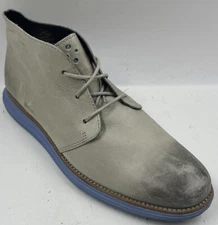 Cole Haan LunarGrand Chukka Boots Men's 11.5 Gray Leather Oxford C11718-16