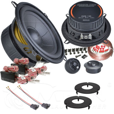 GROUND ZERO LAUTSPRECHER für VW T4 Bus 1990-1997 Front Tür 2-Wege 140W 130 #AO4F