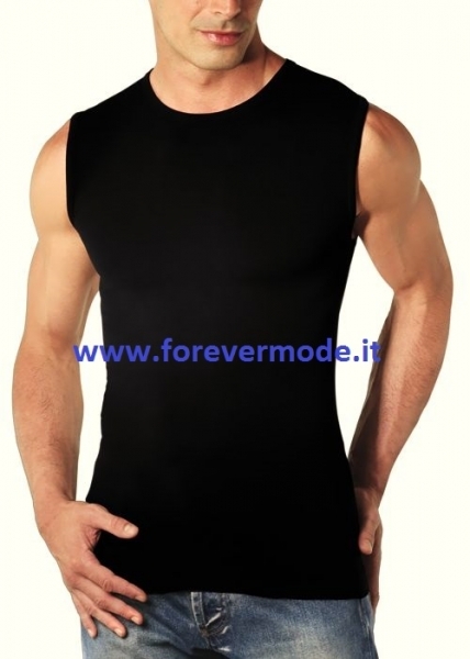 INTIMIDEA 200067- T-shirt Uomo Smanicata In Microfibra Senza Cuciture - Foto 10