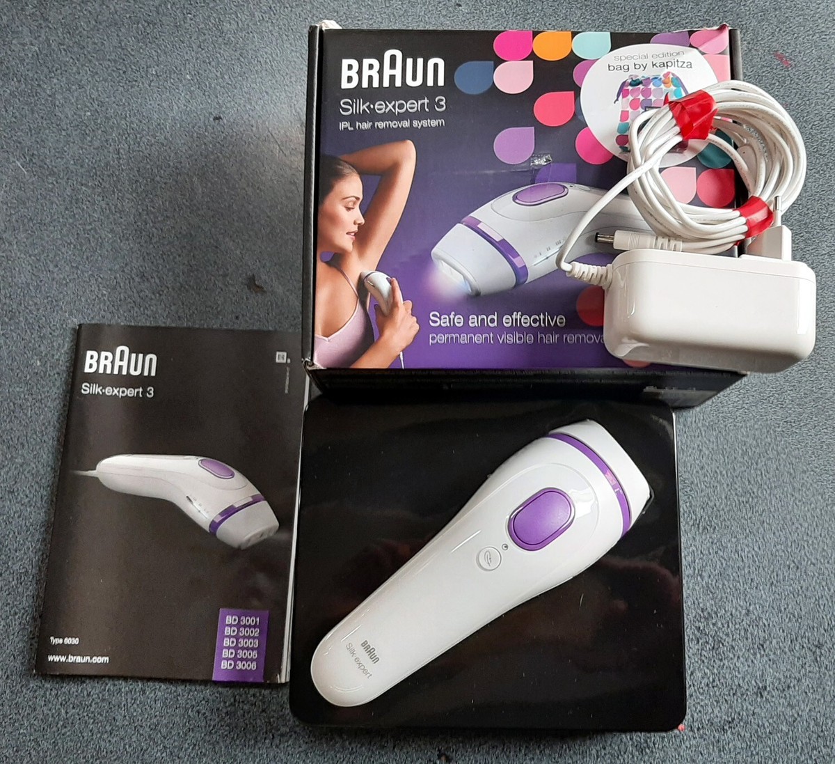 Depilator Braun Braun Bd 3005 新品】BRAUN 脱毛器 光美容器 シルク