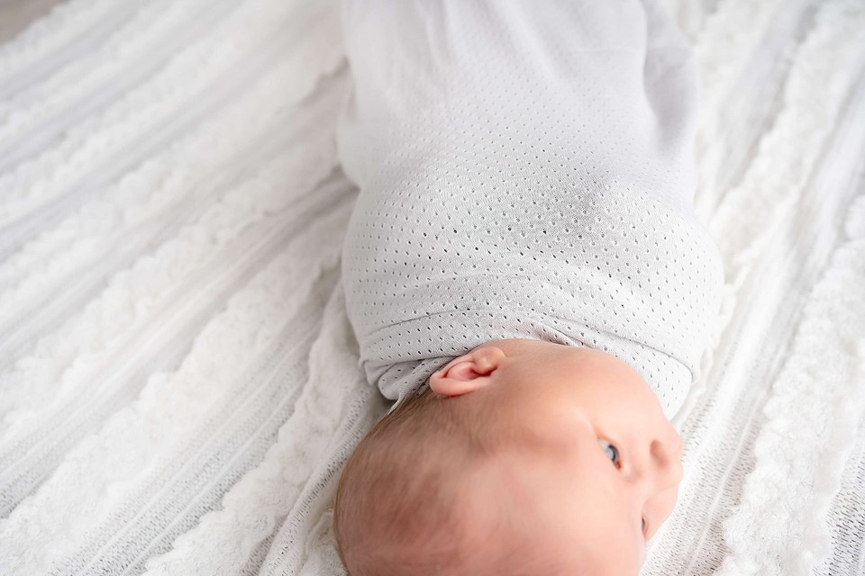 Woombie Organic Baby Swaddling Blanket, Lightweight Breathable Swaddle