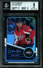 2011 O-PEE-CHEE BLACK RAINBOW MIKE GREEN #474 BGS 9 WASHINGTON CAPITALS HOCKEY