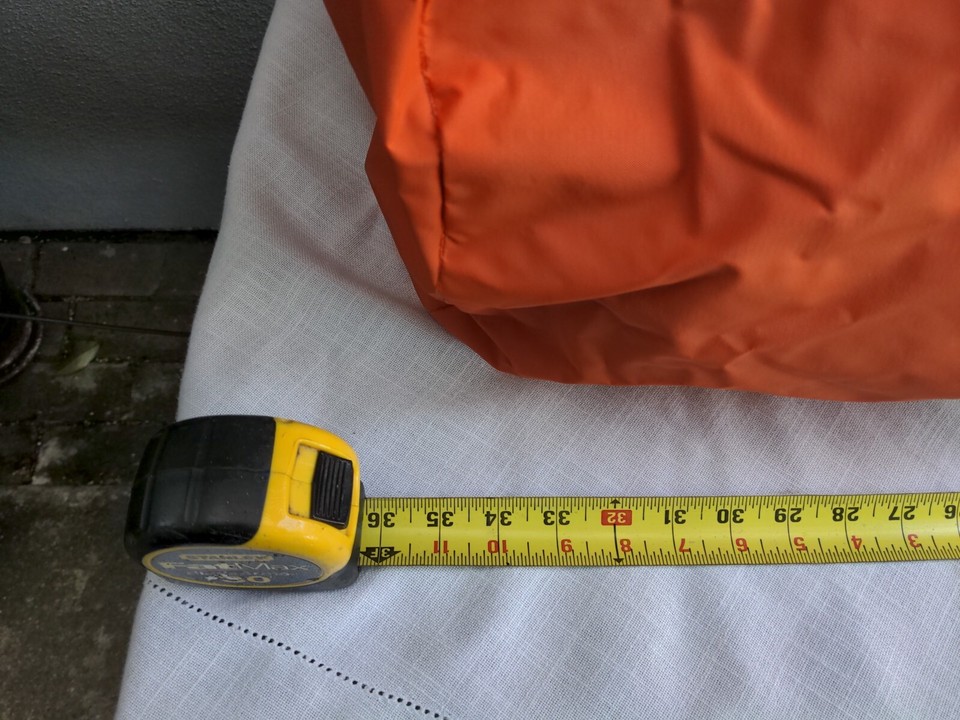 Vtg Cabelas XL Orange Blaze Hunting Fishing Waterproof Gear Bag 100L