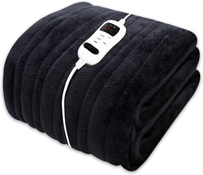 Heizdecke Überwurf weiches Fleece Winter über Digital Controller 6 Einstellungen 