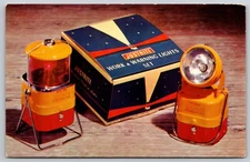 Advertisement for Justrite Work and Warning Light Set 1952-1958 Postcard