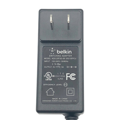 Authentic Belkin AC Adapter ADS-25FSG-06 05013EPCU Switching 5V