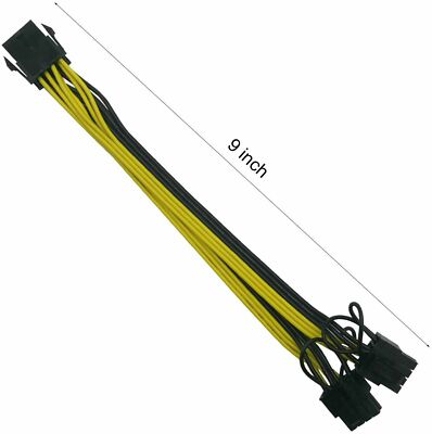 Quality CPU 8 Pin Female to Dual 8 Pin (6+2) Male PCI Express GPU Adapter Cable