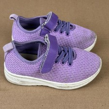 Toddler Girls Purple Sneakers Size 8 Athletic Shoes Lace
