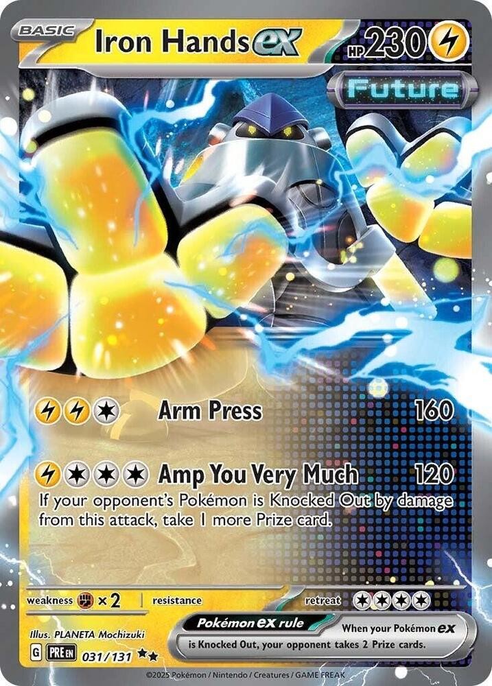Iron Hands ex Holo Double Rare SV: Prismatic Evolutions 031/131 NM