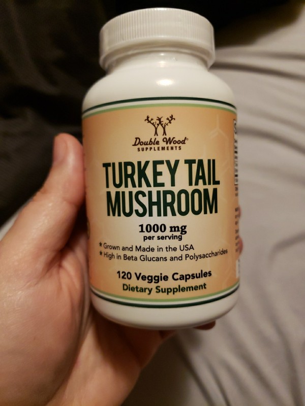 Double Wood Dietary Supplement Turkey Tail Mushroom 1000mg; 120 Capsules