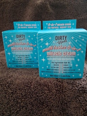 x2 DIRTY WORKS Multi-Tasker 8-in-1 Miracle Cream Moisturizer 1.69 fl oz NIB