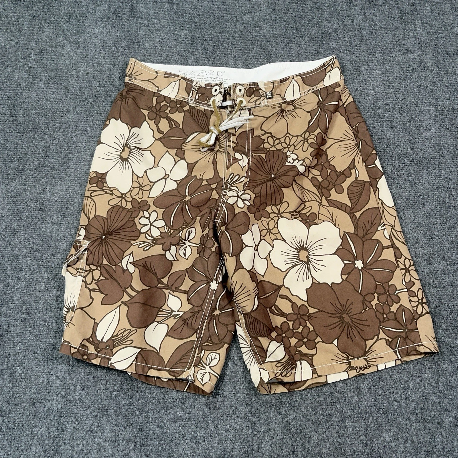 VTG Gap Swim Trunks Mens 30x10 AOP Floral Authentic Peppy Graphic Board Shorts