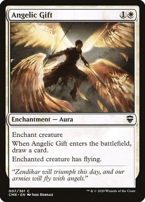 Angelic Gift NonFoil Commander Legends 7 NM MTG