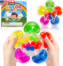 Color Sorting Sensory Toy for Kids, Toddler Travel Toys Roadtrip Essenstial