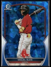 Miguel Bleis 2023 Bowman Chrome Sapphire Edition #BCP-223 Boston Red Sox