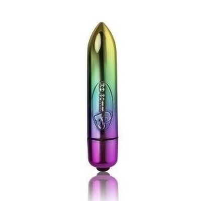 Rocks Off Toys Bullet 80mm Rainbow Vibrator Waterproof 7 Settings
