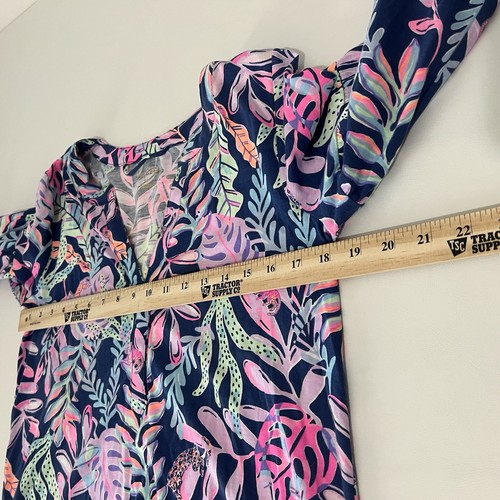 Abito Kierna Lilly Pulitzer taglia M Oyster Bay floreale lunghezza ginocchio vacanza - Foto 6 di 8