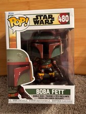 Boba Fett Metallic #480 The Book of Boba Fett Funko Pop box and figure
