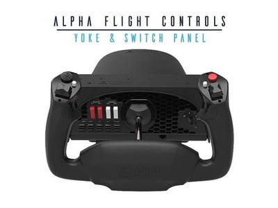 Alpha Flight Controls - Yoke & Switch Panel - Honeycomb Aeronautical  New 