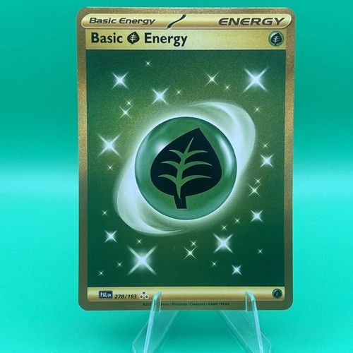 BASIC GRASS ENERGY 2023 POKEMON PALDEA EVOLVED 278/193 HYPER RARE FULL ART Q8201