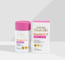 Luxe Skin Beauty Talks Booster C+C Vitamin C Collagen Supplement 60 Capsules