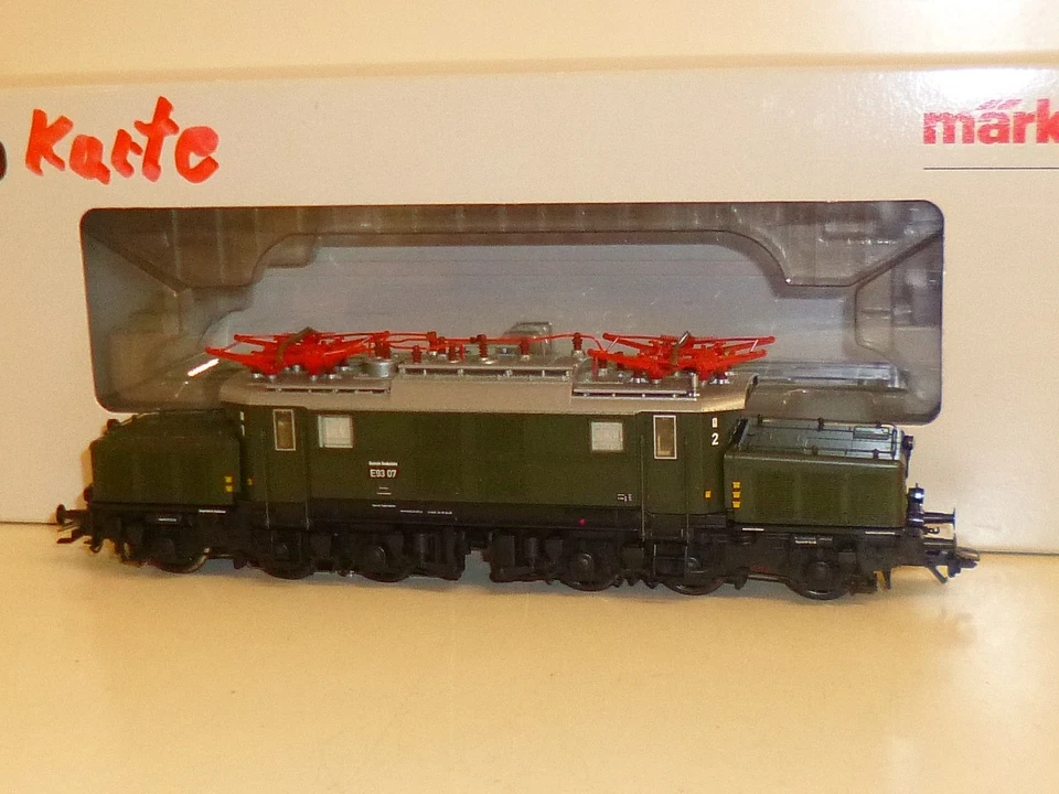 Märklin H0: 37870 E-Lok BR E 93 07 DB, Ep III, grün, (Insider), mfx+, Sound OVP - Bild 2 von 4