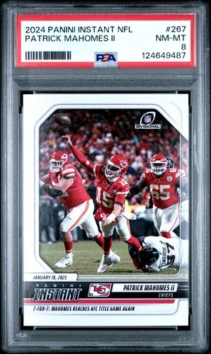 2024 PANINI INSTANT NFL #267 PATRICK MAHOMES II PSA 8