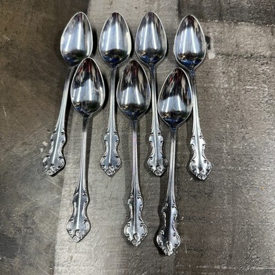 Eldan Japan Stainless Silverware  - ELD20 - Teaspoon Lot of 7