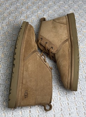 UGG Boots Neumen Chukka Mens 10 Chestnut Brown Lace Up Casual
