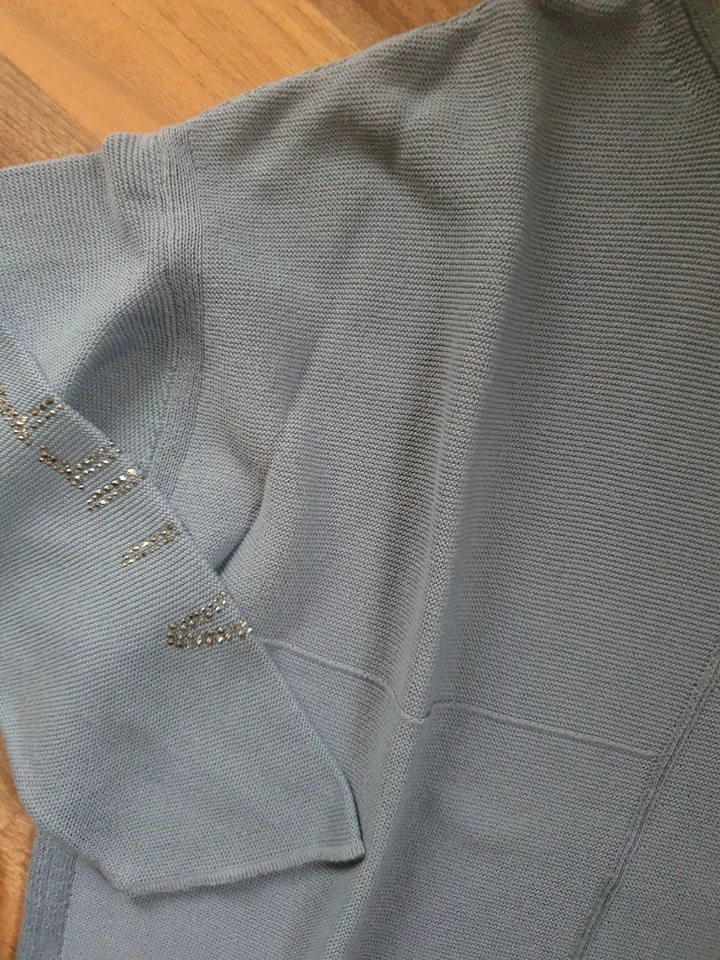 Hübscher Monari Pullover mittelblau ca. 46/48 oversized - Bild 3 von 4