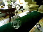 Vintage Harper Decanter - Etched Story Decanter - Courting Couple Decanter — photo 4