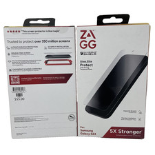 2x Zagg Invisible Shield Glass Elite Biometric Screen Protect-Samsung Galaxy S24