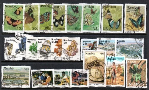 Namibia 1993 Butterflies to $2 used