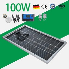 100W Watt Bifacial Solar Panel Kit Mono Home Off Gird Caravan Battery Charging