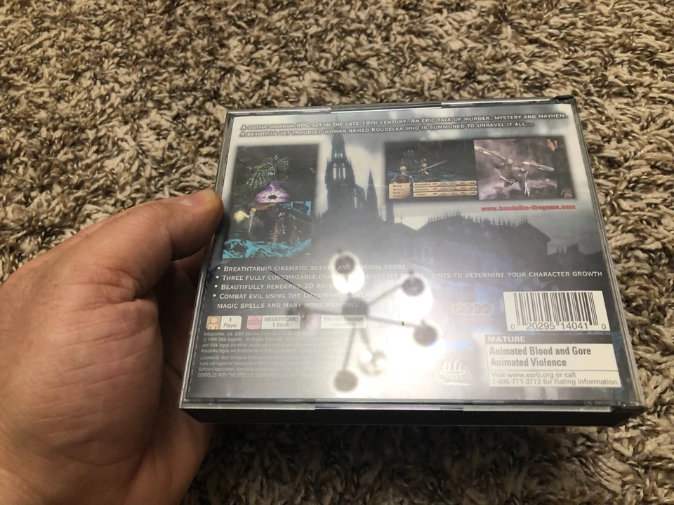 Koudelka (PlayStation 1, 1999) Complete CIB W/ Reg Card Tested - Image 3 of 4