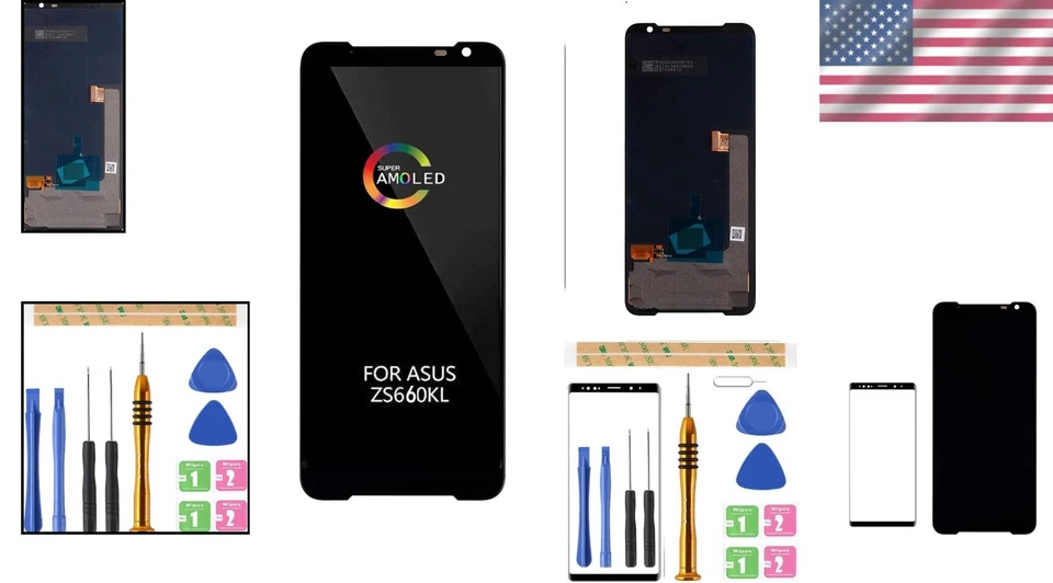 AMOLED LCD Screen Replacement for ASUS ROG Phone 3 - 6.59" Digitizer Assembly - Image 2 of 4
