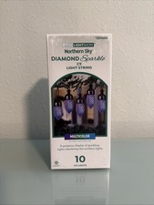 NEW Gemmy Lightshow Diamond Sparkle 10ct C9 LED Sparkling Northern Sky Lights
