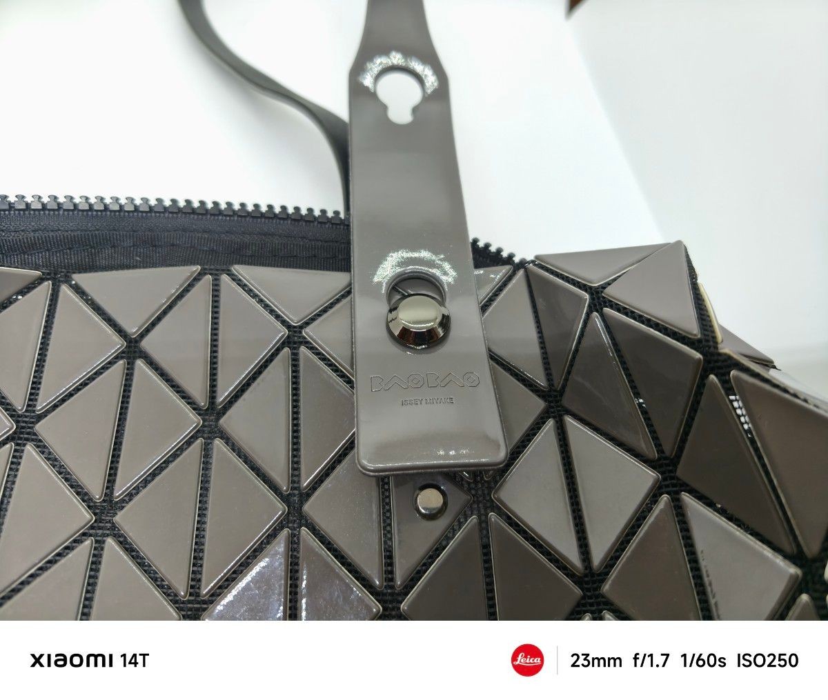 Bao Bao Triangular Pattern Tote Rare Large Used V… - image 7