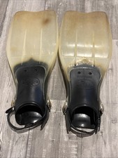 Dacor Turbo-Flex SCUBA Diving Fins Heel Strap TPF-L 4157-00 White Size L Large