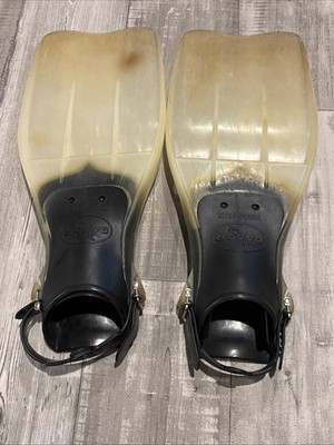 Dacor Turbo-Flex SCUBA Diving Fins Heel Strap TPF-L 4157-00 White Size L Large