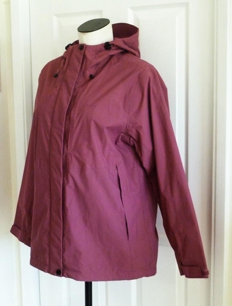 New ROHAN Mauve Rose Barricade Brecon Waterproof Hood Jacket Wm L SOLD OUT $300 image 6