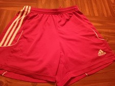 Adidas Shorts Kids Youth Red And White Climalite Size Small