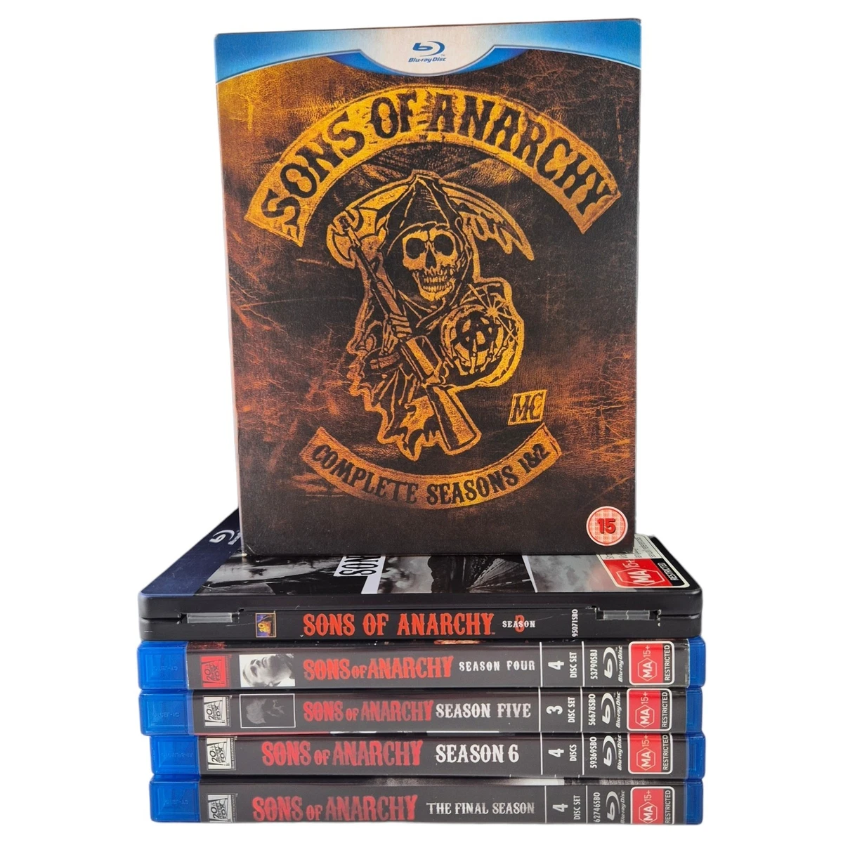 Sons of Anarchy Complete Series Box Set DVDs & Blu-ray Discs for