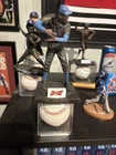 ERNIE BANKS AUTOGRAPHED IN PERSON BASEBALL & WRIGLEY FIELD REPLICA STATUE SGA