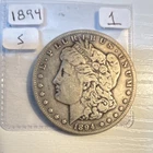 Morgan Dollar 1894 San Francisco Silver $1 Circulated US Coin