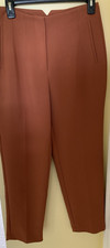 Women's high rise dress pants Nine West Size 4 terracotta tapered leg