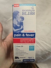 Mommy's Bliss Children's Pain & Fever 4fl Oz Yummy Berry Flavor Ages 2-11 Years 