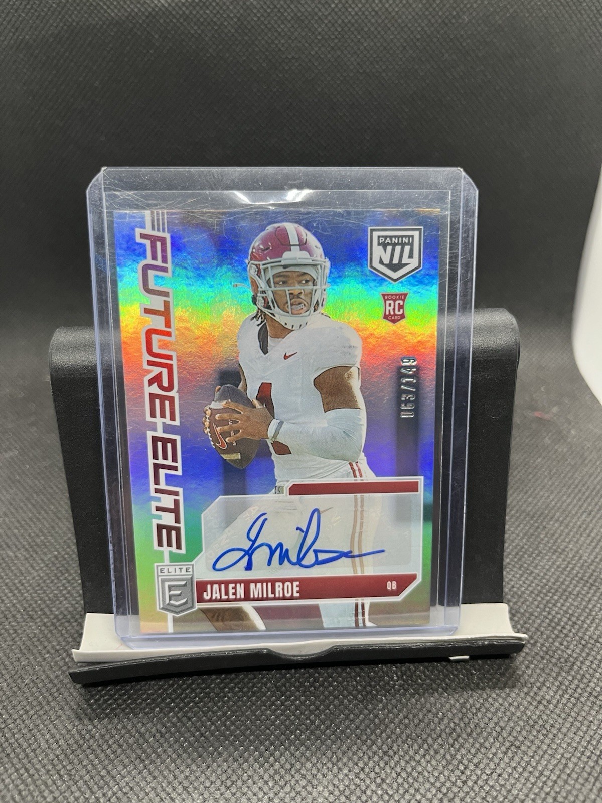 2025 JALEN MILROE Donruss Elite Future Elite NIL Auto /149 Alabama / Seahawks RC