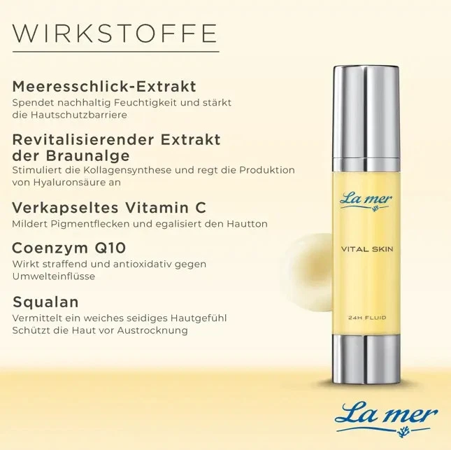 La mer Vital Skin 24h Fluid 50 ml - Bild 2 von 4